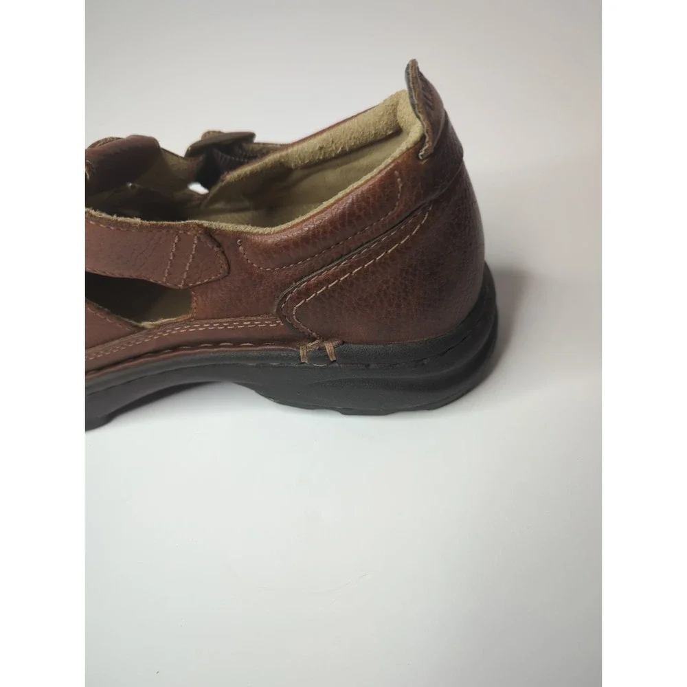 L.L. Bean Leather Fisherman Sandals Mens 8 Brown Caged Grandpacore Gorpcore